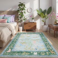 Jungle Animal Print 3x5 Washable Rug by Garvee