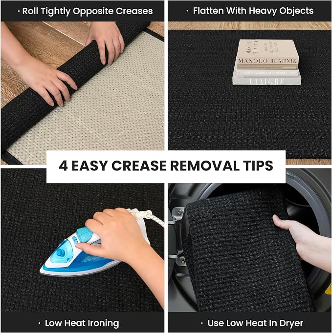 IOHOUZE Washable Runner Rug 2.6x12 Non Slip Rubber Backed Extra Long Hallway - Image 2