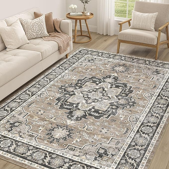 Vintage Living Room Area Rug 5x7 by COTILED