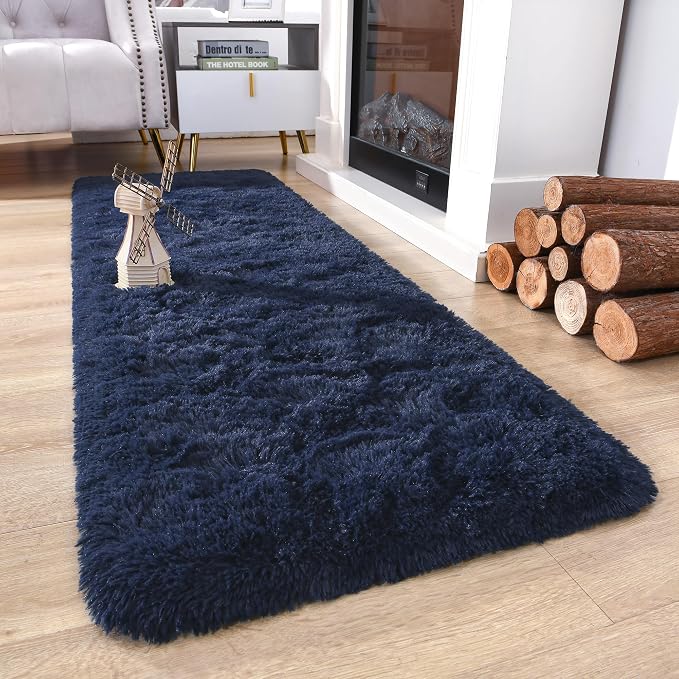 Chicrug Soft Runner Rugs for Bedroom Living Room Plush Fluffy Rug 3x8 Feet - Image 3