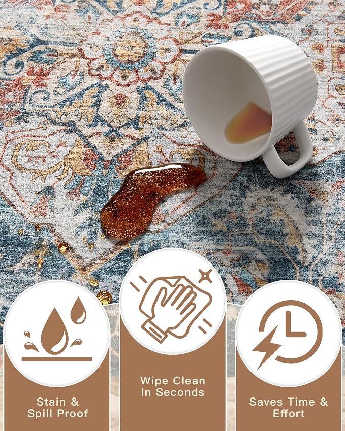 Madane Washable Runner Rug - Image 7