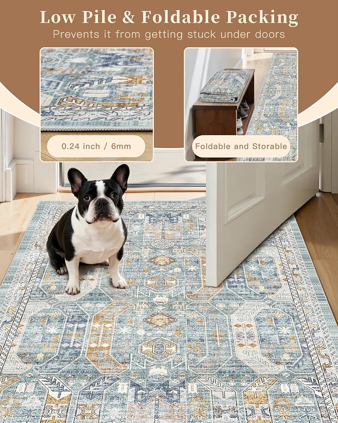 Madane Hallway Runner Rug 2x12, Extra Long Washable Runner Rugs - Image 10