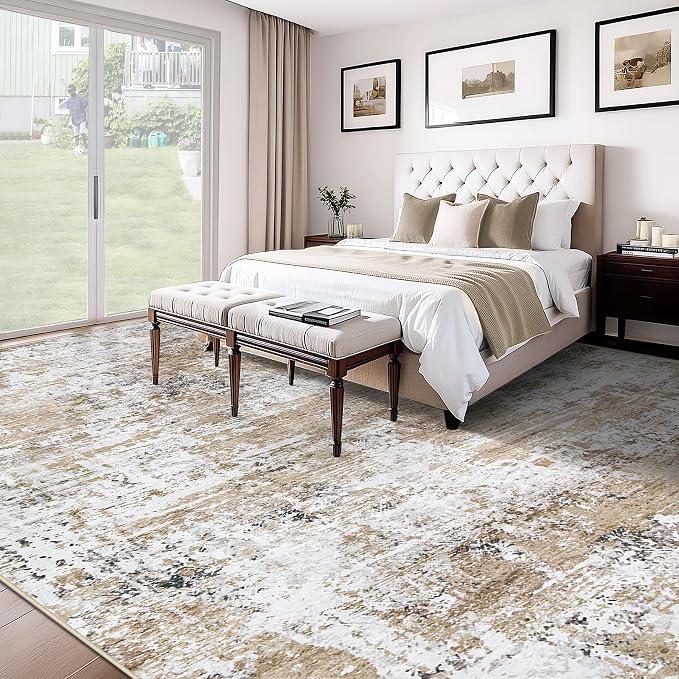 XLUEZ 10x14 Area Rugs for Living Room, Washable Modern Abstract Large Area Rug - Image 4
