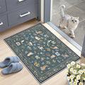 Soalmost 2x3 Cat Rugs for Entryway, Machine Washable Door Mat Animal Floral by Soalmost