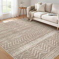 Nakagishi 6x10 Area Rugs Living Room: Washable Boho Large Neutral Soft by NakagishiAreaRug