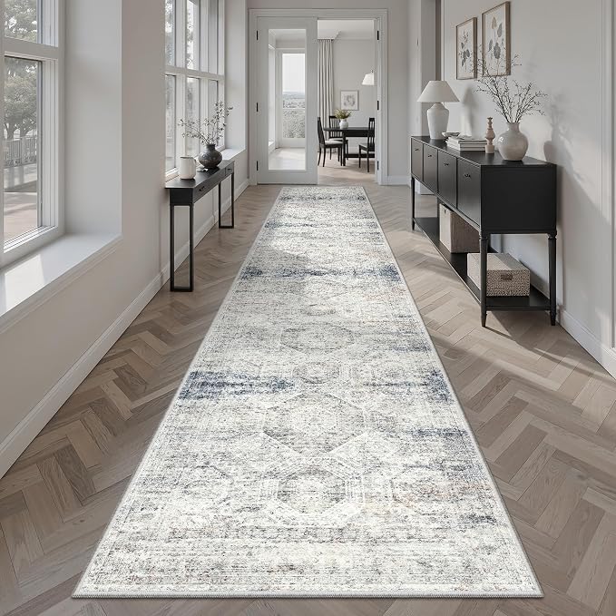 Soalmost Runner Rug 2x12 Washable Non-Slip Hallway Runner Rugs by Soalmost