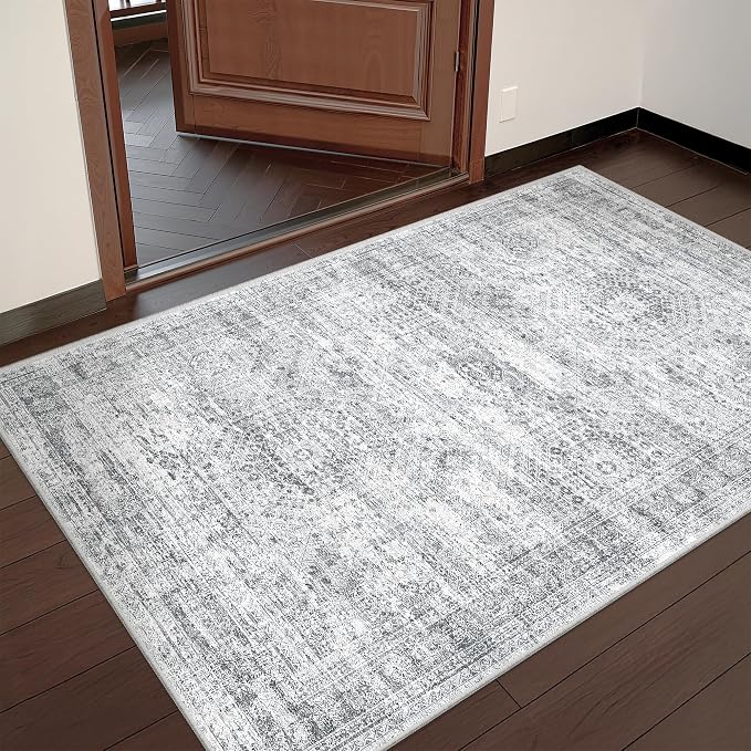 3x4 Washable Area Rug for Entryway, Soft Kitchen Rugs Non Slip for Dining Room - Image 3