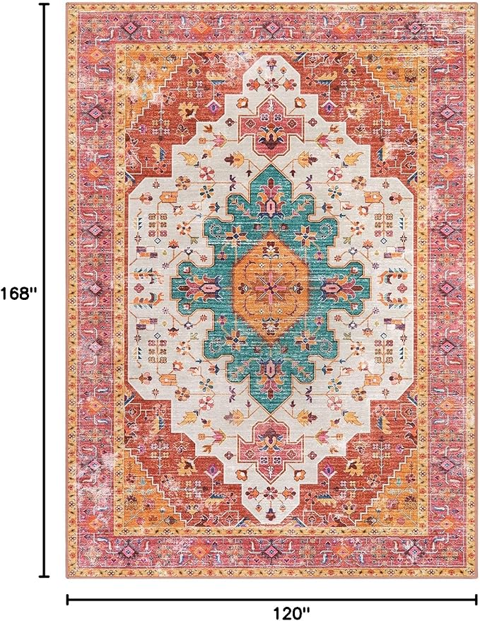Moynesa Ultra-Thin Washable 10x14 Area Rugs - Image 2