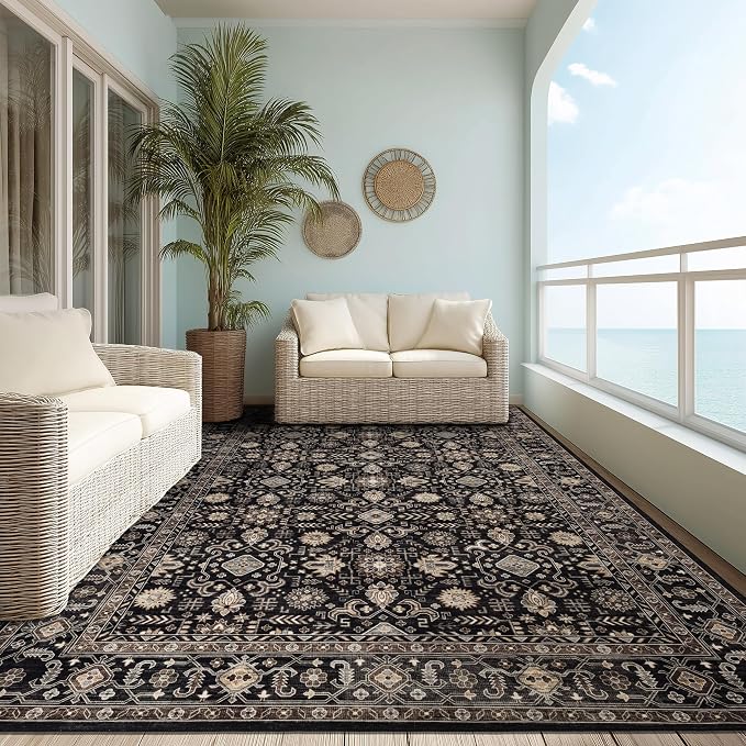 Ruaruarug Washable Area Rug 9x12 - Image 3