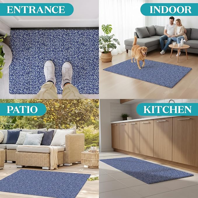 Premium Microfiber Indoor Door Mat – 32"x48" Washable Entry Mat, Waterproof - Image 4