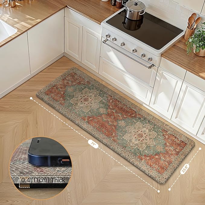 GENIMO Kitchen Mats for Floor, Washable Anti Fatigue Mat for Cushioned - Image 2