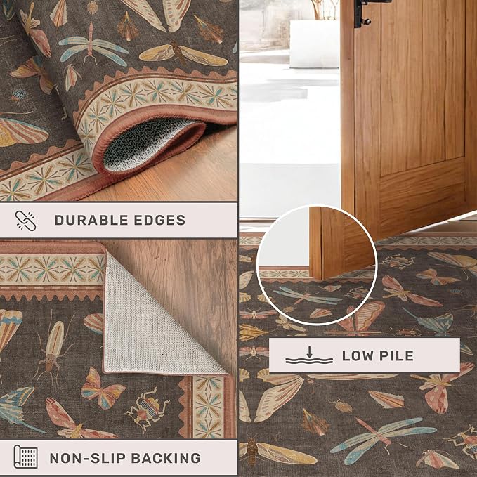 Brown 2x6 Indoor Rugs for Entryway - Image 5