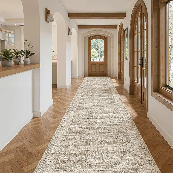 Soalmost Runner Rug 2'6" x 16' Washable Non-Slip 2.5x16 ft Long Runner Rugs - Image 3