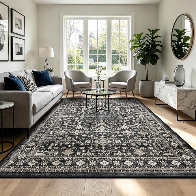Dark Grey Rug for Living Room - Image 5