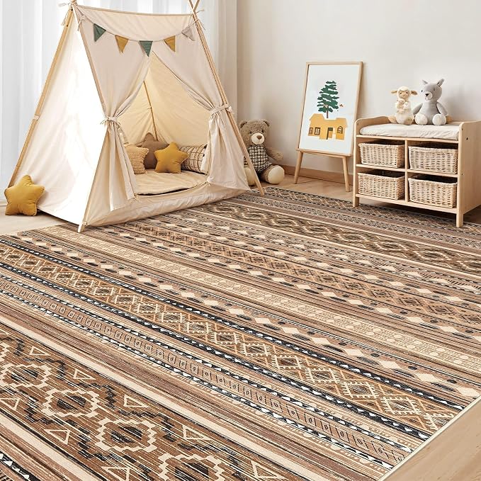 cotiled 6x9 Area Rugs Living Room Rug: Washable Boho Rugs - Image 8