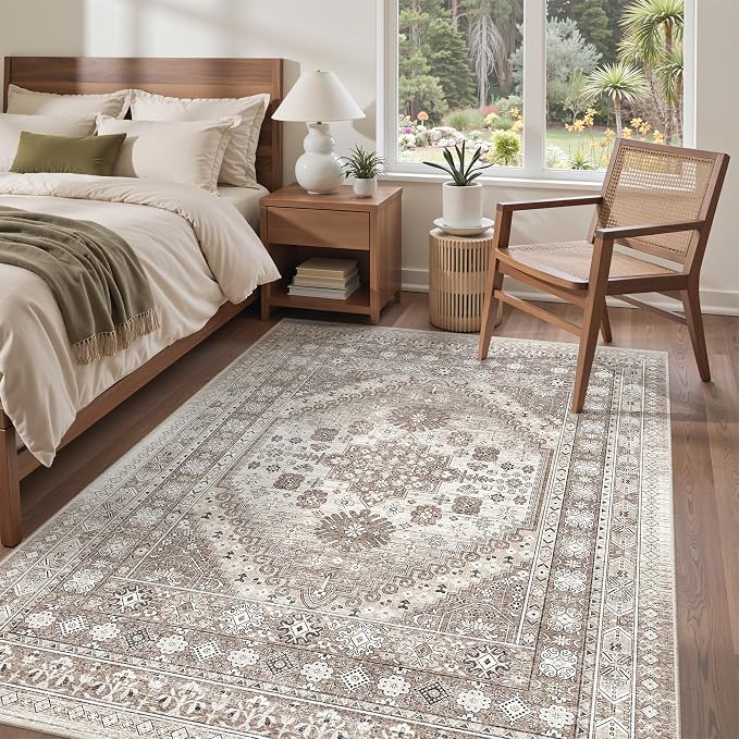 befbee 5x7 Area Rugs for Living Room, Stain Resistant Washable Rug, Non-Slip - Image 7