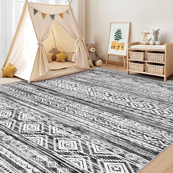 cotiled 7x9 Area Rugs Living Room Rug: Washable Boho Rugs - Image 7