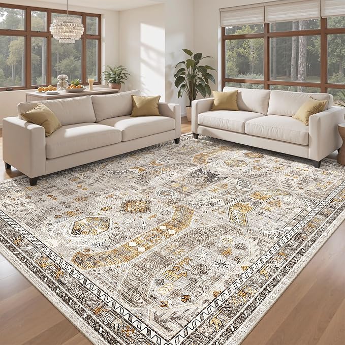 Madane Washable Rug 8x10 Area Rugs - Image 2