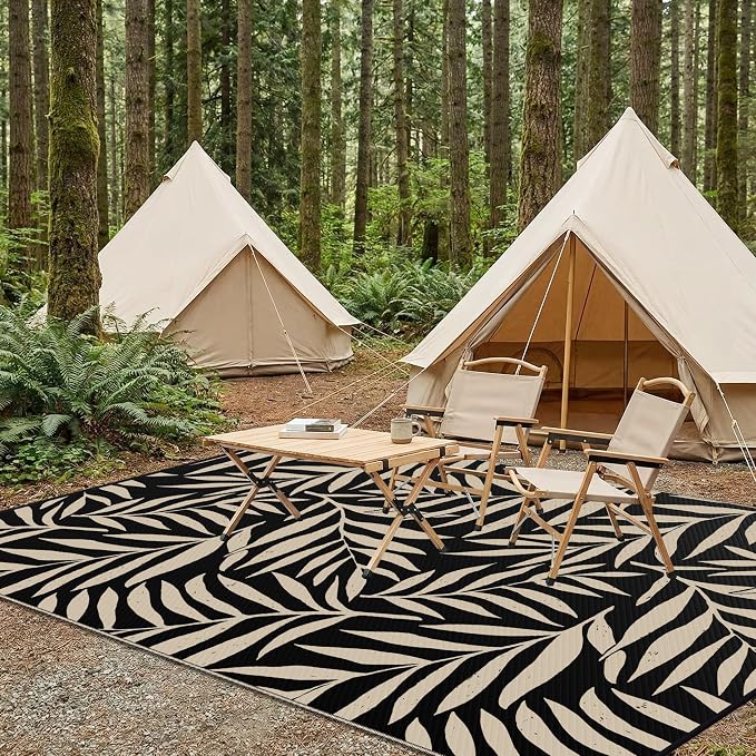 Smiry Outdoor Rug 6x9 ft, Waterproof Reversible Plastic Straw Rugs, Outdoor - Image 7