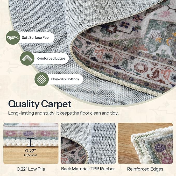 HOOBRO 2 x 3 Area Rugs Washable, Small Rugs - Image 8