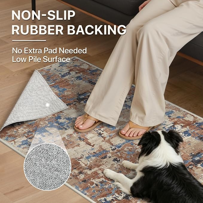 BEIMO Area Rugs 5x7 for Living Room Bedroom, Modern Abstract Machine Washable - Image 8