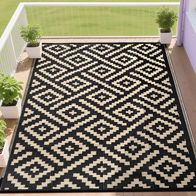 RURALITY Outdoor Rugs 9x12 Feet by RURALITY