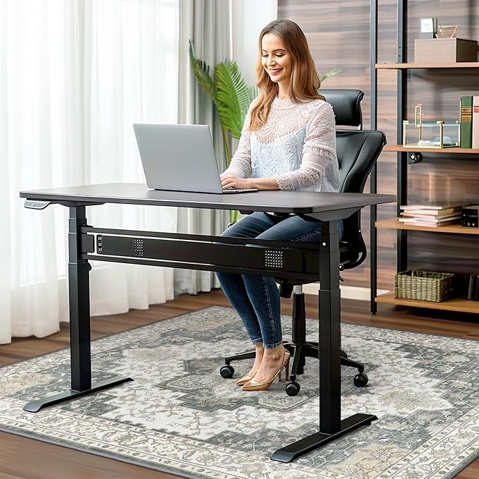 48"x60" Office Chair Mat for Hardwood Tile Floor, Under Desk Carpet Protector - Image 2
