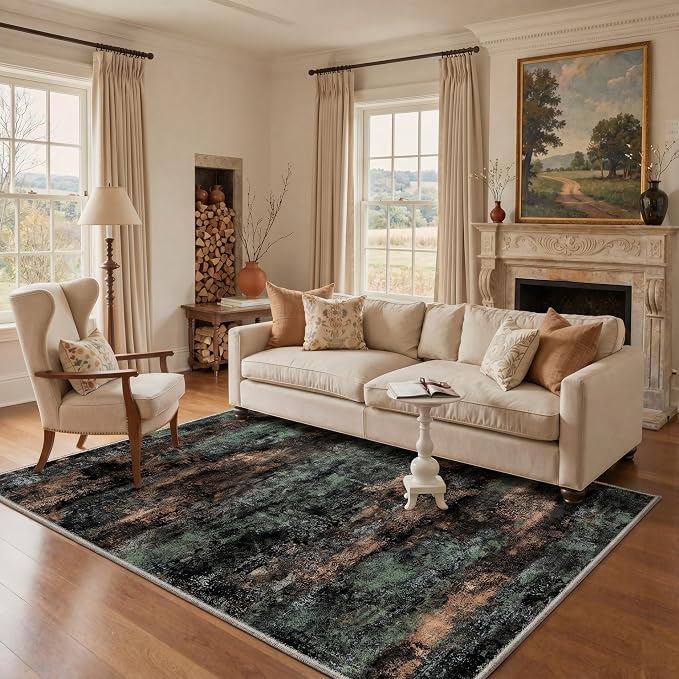 BEIMO Area Rugs 5x7 for Living Room Bedroom, Modern Abstract Machine Washable by BEIMO