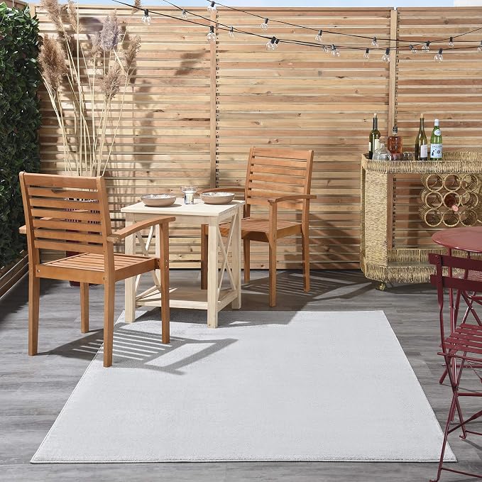 Nourison Home Nourison Essentials Silver Grey 6' x 9' Area Rug - Image 4