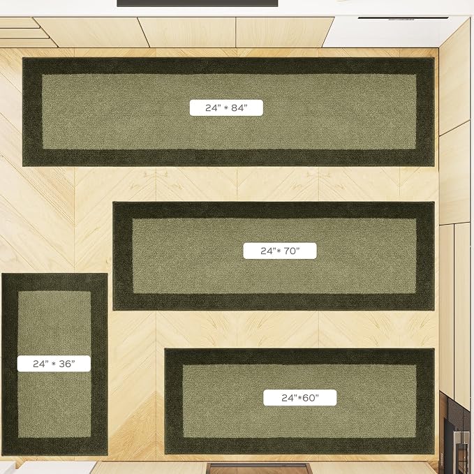 Machine Washable Throw Rug 24" x 36", Non Slip Kitchen Mat - Image 5