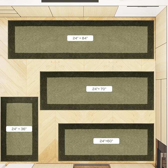 Machine Washable Kitchen Rug 24" x 70", Non Slip Kitchen Mat - Image 5