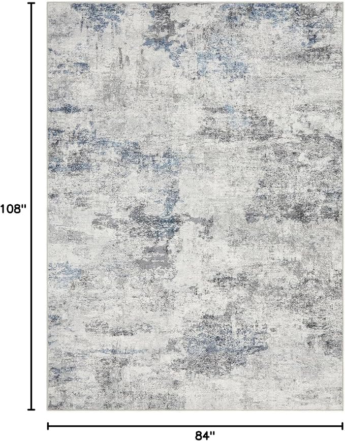 DMOYEST 7x9 Area Rugs for Living Room, Washable Large Abstract Rug, Non Slip - Image 2