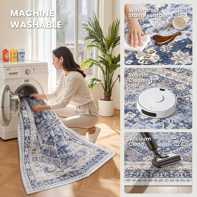 zesthome Washable Runner Rug 2.5x16 - Image 4
