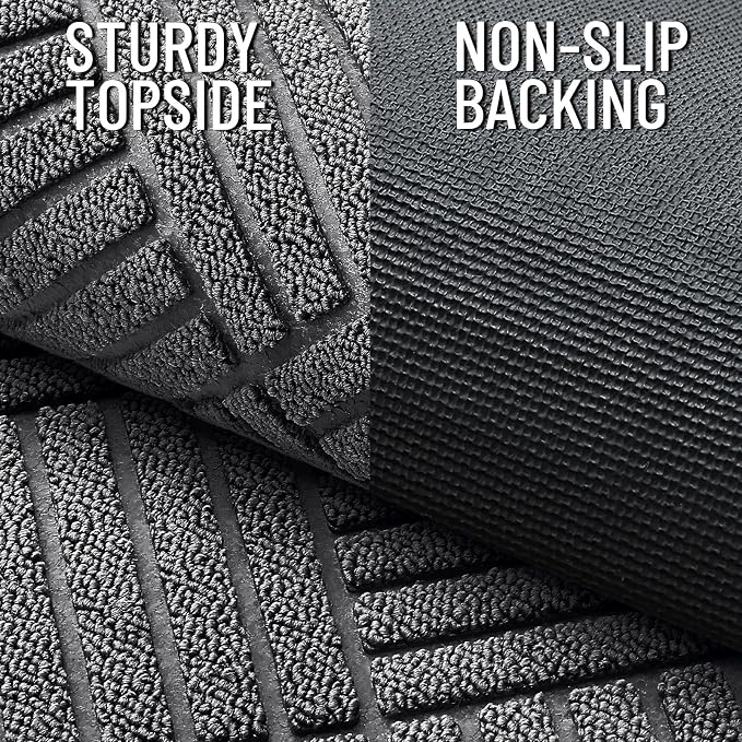 OLANLY Front Door Mat Outside Entrance 47x17, Heavy Duty Sturdy Natural Rubber - Image 3