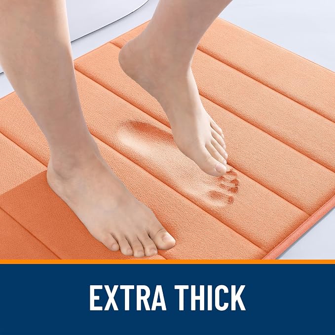 OLANLY Memory Foam Bath Mat 44x24, Super Soft Absorbent Bathroom Rugs, Quick Dry - Image 6