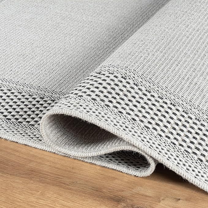 CAMILSON Easy Jute Rug 2x3, Indoor Outdoor Off-White Color Fiber Area Rugs - Image 3