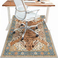 48"x72" Office Chair Mat for Hardwood Tile Floor, Under Desk Carpet Protector by BESBLEE