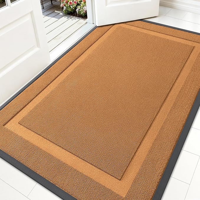 OLANLY Front Door Mat Indoor Outdoor Entrance, Waterproof All-Season, by OLANLY