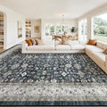 Ashen Washable 10x14 Area Rugs for Living Room, Dining Room Rugs for Under Table by WelcometoBabovid