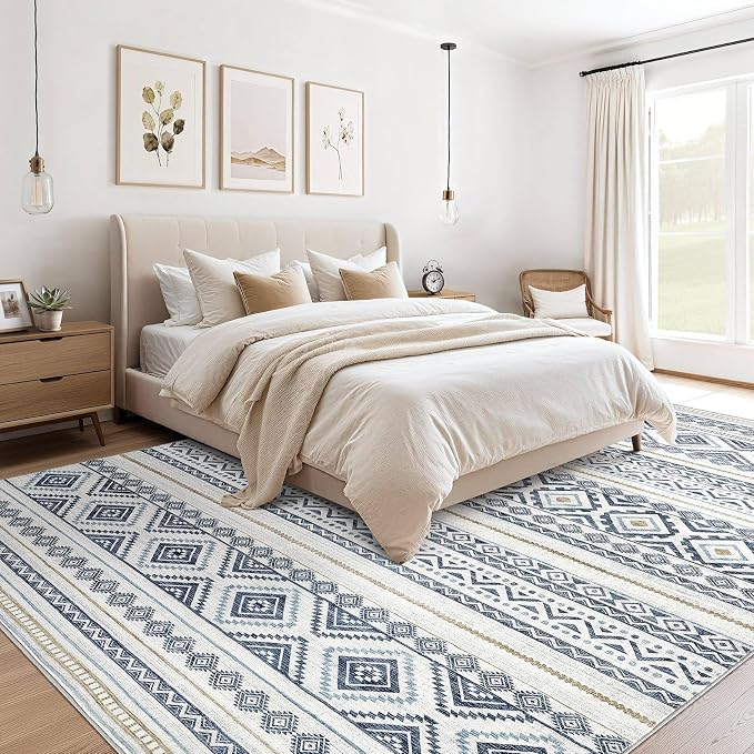 cotiled 6x8 Area Rugs Living Room Rug: Washable Boho Rugs - Image 4