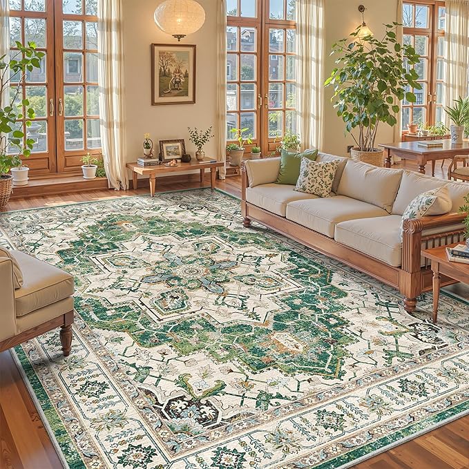 zesthome 8x10 Area Rugs, Stain Resistant Washable Rug, Ultra-Thin Rugs - Image 4