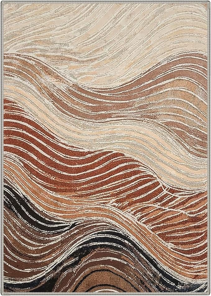 BEIMO Area Rugs 5x7 for Living Room Bedroom, Modern Abstract Machine Washable - Image 4