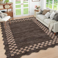 Small Bedroom Area Rug 3x5 Checkered Area Rug by GarveeHome