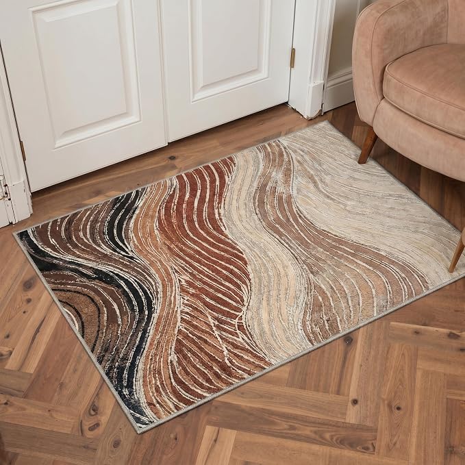 BEIMO Area Rugs 6x9 for Living Room Bedroom, Modern Abstract Machine Washable - Image 5