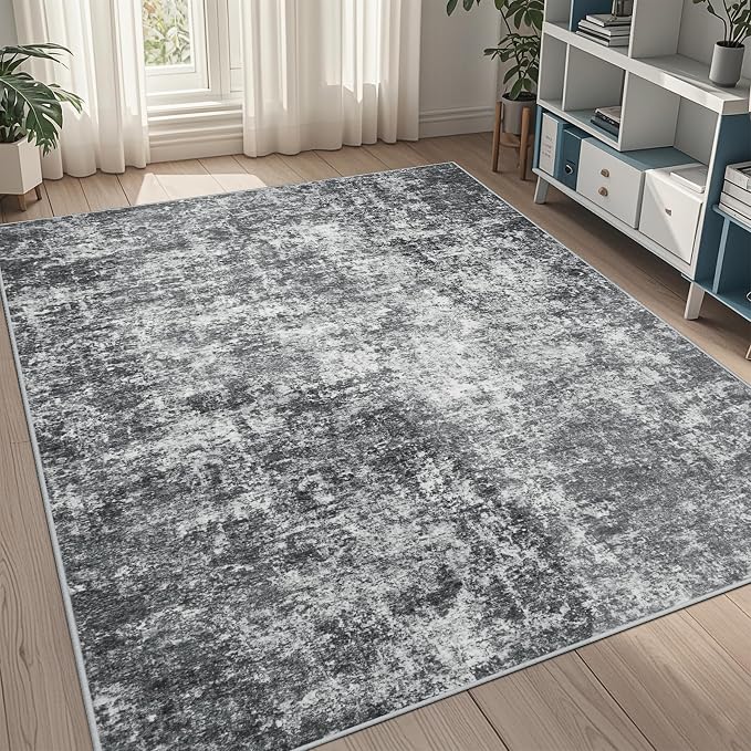 5x8 Area Rugs for Living Room Rug Washable: Abstract Rug for Dining Room by Aelenmu