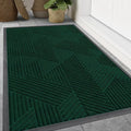 Smiry Front Door Mat Outside Entrance, Heavy Duty Sturdy Natural Rubber Doormat by Smiry