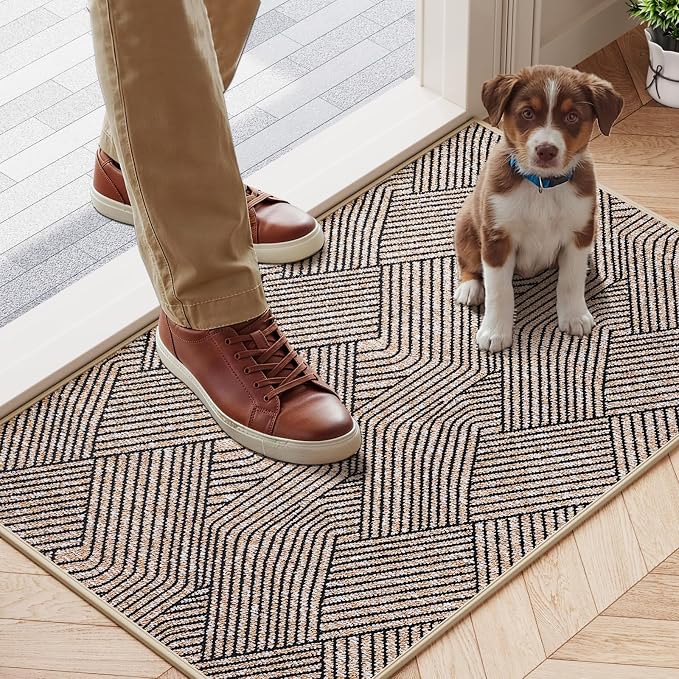 Indoor Door Mat 17"x30", Low-Profile Thin Welcome Front Door Mat Indoor Entrance - Image 9