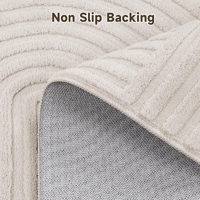 Pauwer 3x12 Washable Area Rugs for Living Room Modern Beige Solid Color Soft - Image 5
