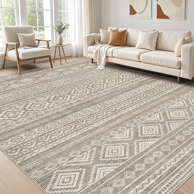 cotiled 5x7 Area Rugs Living Room Rug: Washable Boho Rugs by COTILED