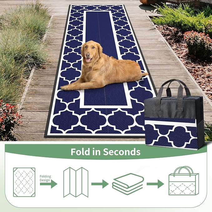 GENIMO 2.5' x 8' Outdoor Rug Waterproof - Image 5